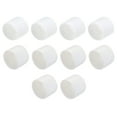 thumbnail image 1 of 10pcs Rubber End Caps 42mm ID Vinyl Round Tube Bolt Cap Cover Screw Thread Protector White, 1 of 3