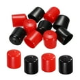 thumbnail image 1 of 10pcs Rubber End Caps Cover Assortment 28mm Vinyl Screw Thread Protector Vacuum Caps for Screw Bolt Black Red, 1 of 5