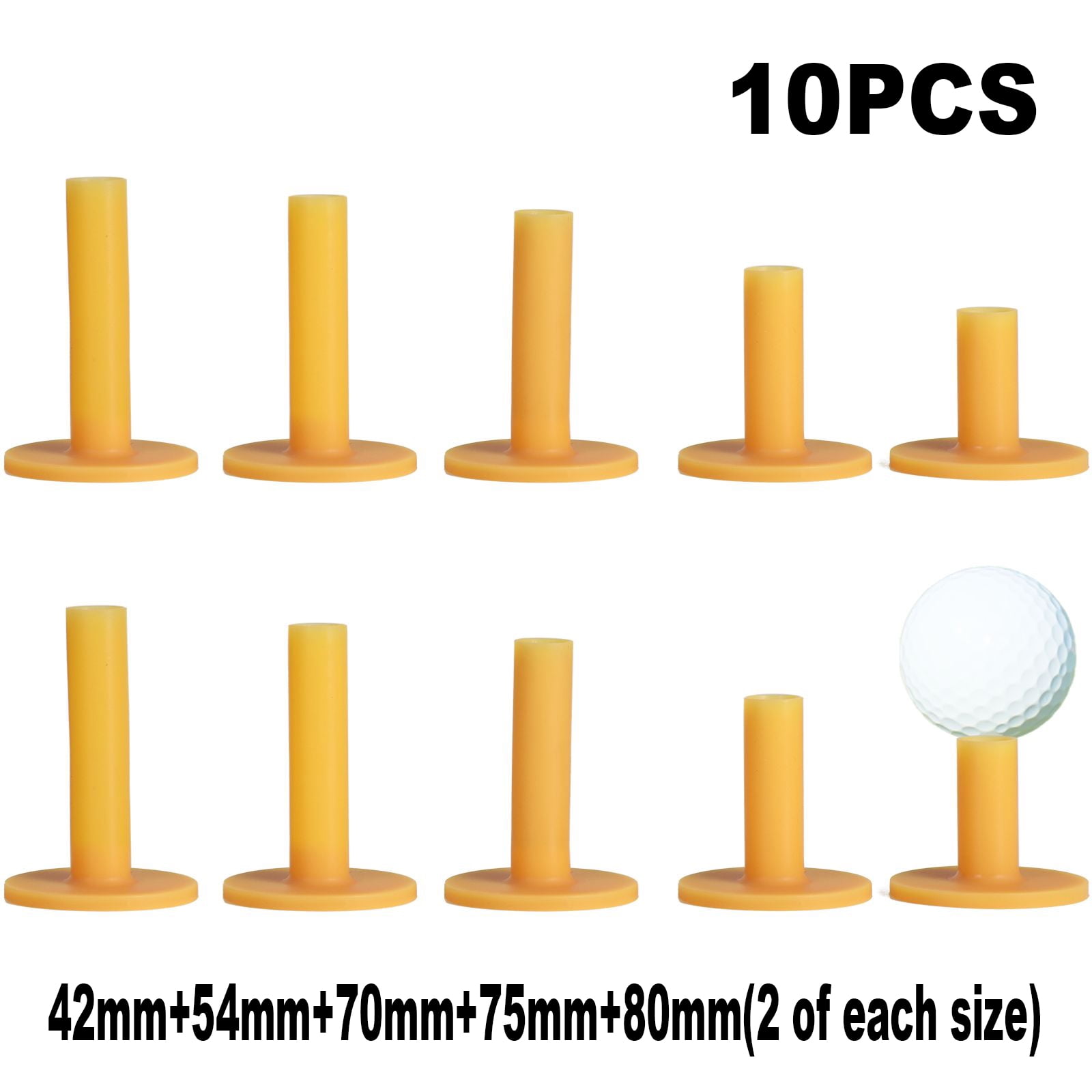 Slør termometer håndtag 10pcs Rubber Golf Tees, Golf Practice Tees in 5 Different Sizes and Colors,  Durable Soft Rubber Tees for Golf Hitting Practice Mats and Outdoor  Training - Walmart.com