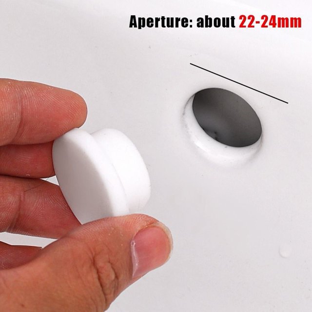 10pcs Rubber Wash Basin Overflow Ring for Kitchen and Bathroom Drain