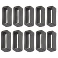 thumbnail image 1 of 10pcs Rubber Watch Strap Band Keeper Hoop Loop Holder 20mm Dark Gray, 1 of 6