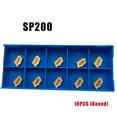 thumbnail image 1 of 10pcs SP200 GTN-2 Grooving Cut-Off Carbide Inserts for SPB26-2 SPB32-2, 1 of 6