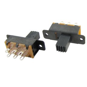 10pcs SS22F25-G7 2 Position DPDT 2P2T Panel Mount Slide Switch Solder Lug