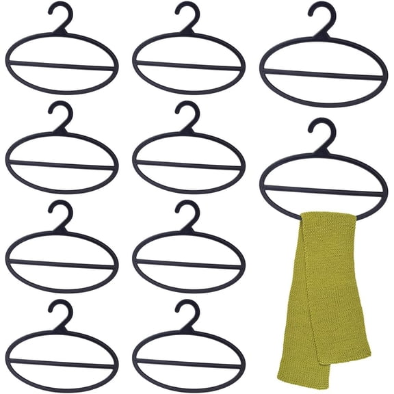 10pcs Scarf Display Rack Black 140x172x2.5mm Plastic