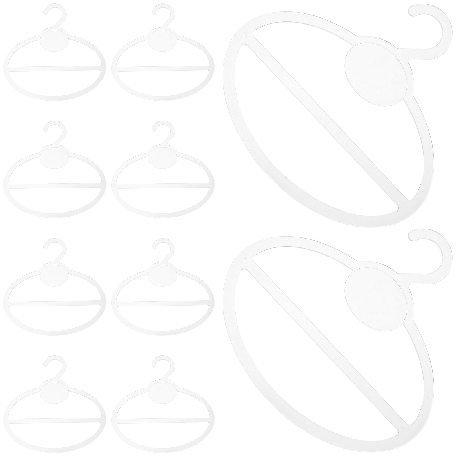 10pcs Scarf Hangers Closet Clothes Hangers Plastic Belt Hangers Towel