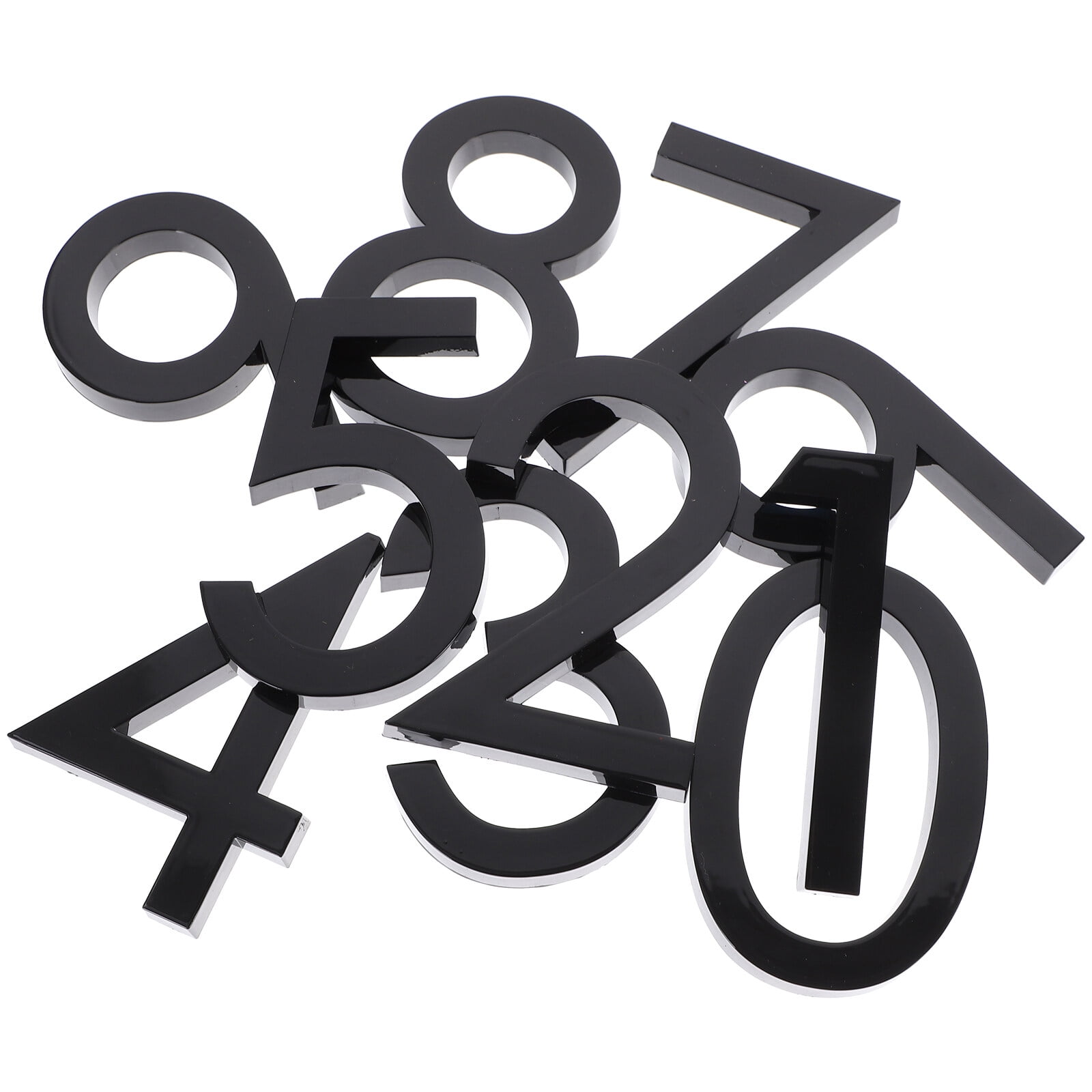 10pcs Selfadhesive Door Numbers Address Numbers Street Numbers Mailbox