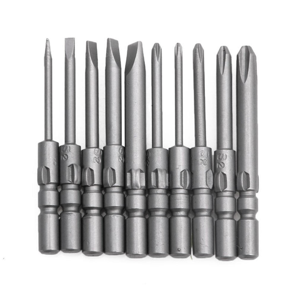 10pcs/Set 40mm Screwdriver Bits For DC Powered Electric