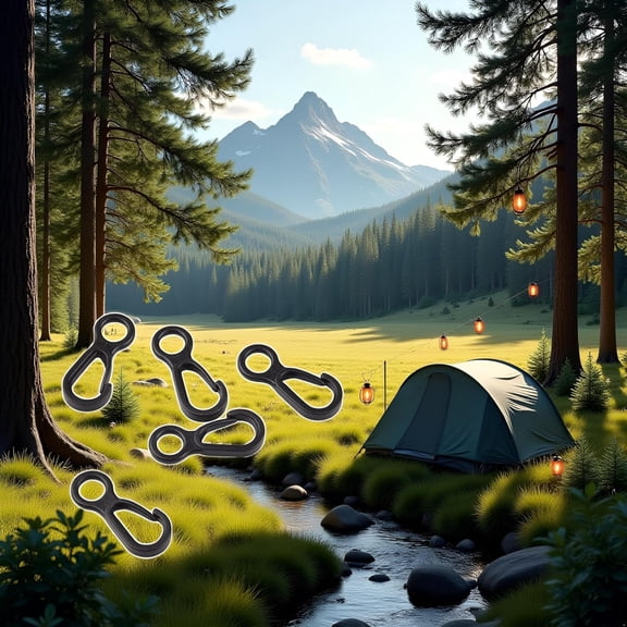 10pcs/Set Black Clip Hooks Outdoor Camping Light Accessories Camping Fixed Canopy Tools Hiking Plastic Tent Hooks Tarp Black Plastic Snap Hooks Small Tent Hooks for Lights Hanging to Canopy Heavy