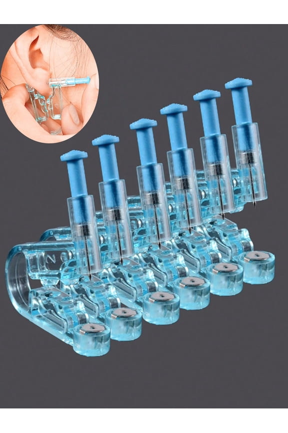 10pcs Set Piercing Kit Asepsis Disposable Sterile Ear Piercing Unit Cartilage Tragus Helix Piercing Gun NO PAIN Nose Piercer Tool