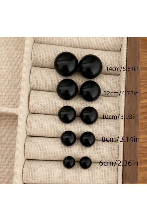 10pcs Set of Simple and Elegant Style Imitation Pearl Stud Earrings for Women, Suitable for Daily Wear, Weddings, and Commuting. Available in Multiple Sizes, These Minimalist Imitation Pearl