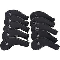 10pcs/Set Sports Neoprene Zipper Golf Club Iron Head Covers Iron Covers, Golf Club Head Cover Fit Most Irons