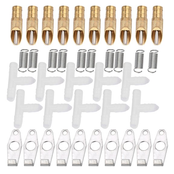 10pcs/ Set Stainless Steel Automatic Nipple Waterer for Rabbit Rat Ferrets(Duckbill)