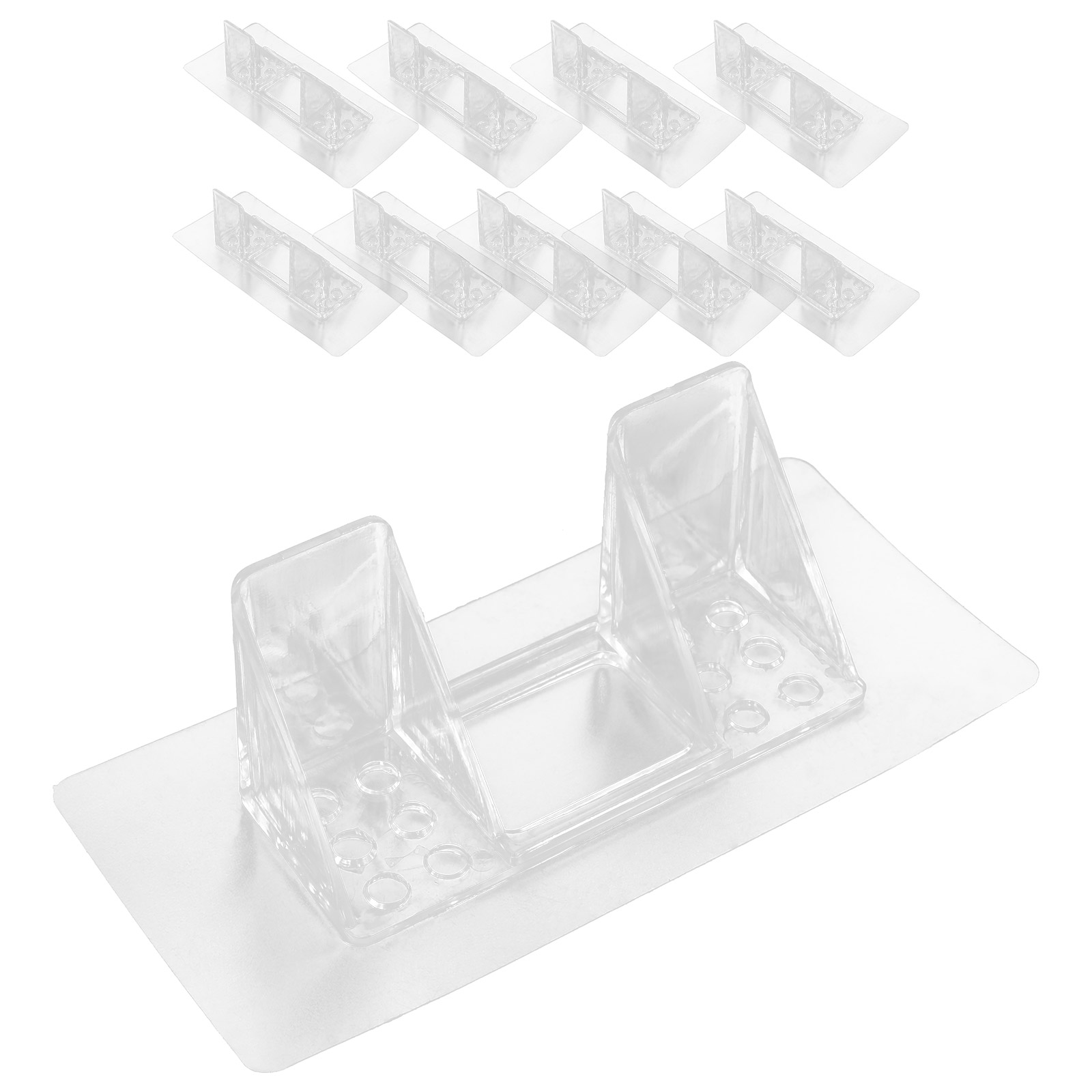 10pcs Shelf Peg Shelf Holder Peg Shelf Pin No Punching 2row Kitchen