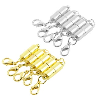 Golden Cylindrical Magnet Clasps Golden Necklace Bracelet - Temu