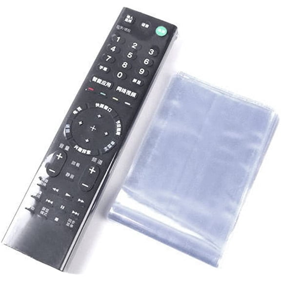 10pcs Shrink Wrap Bags for TV Remote Control, TV Remote Controls Covers Clear Bags, Heat Shrink Wrap Bags (3.14x10.47 Inch)