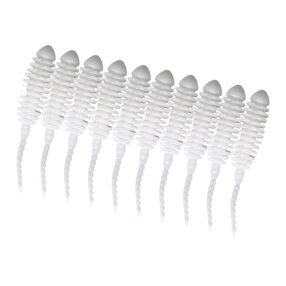 10pcs Silicone Fishing Lures Fishing Lure Simulation Lures Artificial Baits Baits Needle Tail Soft Baits