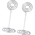 10pcs Silver Tall Menu Picture Shape Photo Decoration Mini Number