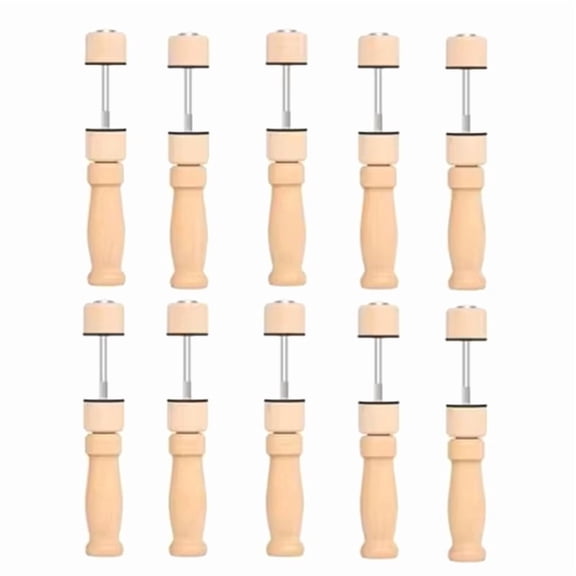10pcs Simple Root Violin Clamp Solid Wood Clamps Top & Back Clamps Metal Stick Violin Repair Tools,10 * Violin Clamp,As Shown