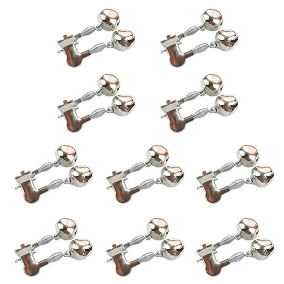 10pcs Single/Double Bells Fishing Bite Alarms Fishing Tool Clip Rod Tip I8Z8