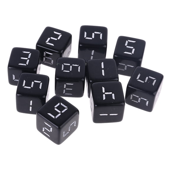 10pcs Six Sided Number Square Dices for Party Night Club Board Game Role for