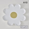 thumbnail image 1 of 10pcs Small Daisy Picnic Tableware Disposable Flower Dinner Plate Decorative Cake Tray For Children's Birthday Party, 1 of 10