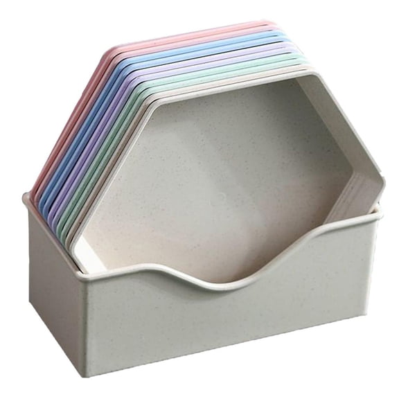 10pcs Small Dessert Bowls Spit Bone Dish Lightweight Unbreakable Snack Bowls for Fruits Pudding Cookies