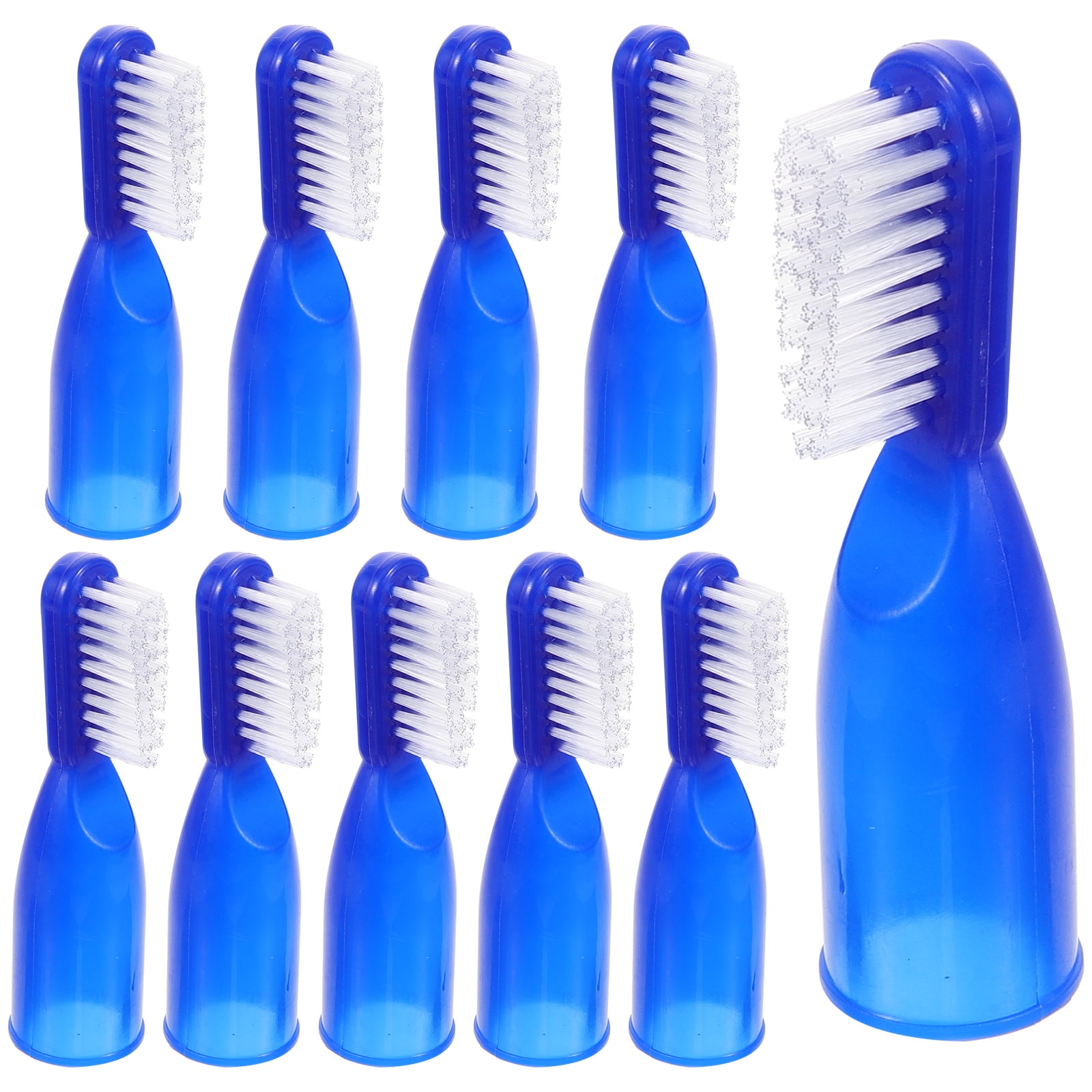 10pcs Small Toothbrush Prison Finger Toothbrushes Plastic Prison