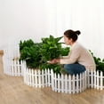 thumbnail image 1 of 10pcs Small White Plastic Fence - 50.01x29.01cm, Durable & Easy-to-Clean, Perfect for Indoor & Outdoor Gardens, Kindergarten Flower Beds, Vegetable Gardens, and Christmas Decor, Garden Decorations, 1 of 6