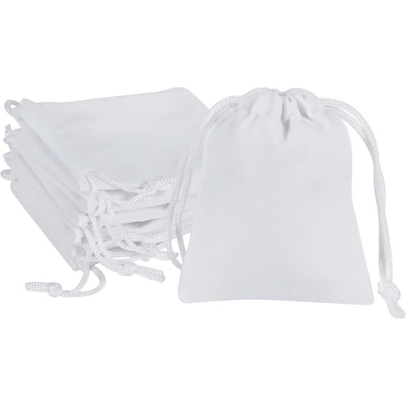10pcs Small velvet bags, 3x4inch Jewelry Pouches Drawstring Gift Packaging Cloth Dice Bags for Coins Small Business Party Christmas Party Favor