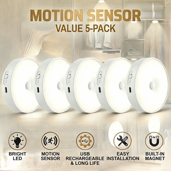 Slssqhz 10pcs Smart Body Sensor Nightlights Dynamic Active Sensor LED Wireless Night Lights for Stair Hallway Bedroom Bedside
