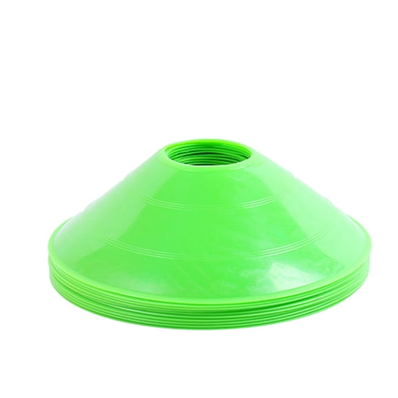10pcs Soccer Cones for Sports Training, Mini Football Cones Flexible Agility Sports Cones Training Cones for Football Basketball Running Drills Sports Games Field Cone Markers Kids Practice (Green)