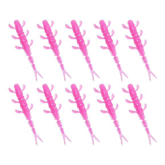 10pcs Soft Baits 4cm 0.35g Swimbaits Fishing Lures Fishing Tackle Split Tail Lures for Trout Fishing