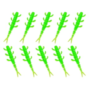10pcs Soft Baits 4cm 0.35g Swimbaits Fishing Lures Fishing Tackle Split Tail Lures for Trout Fishing