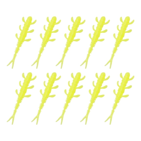 10pcs Soft Baits for Trout Swimbaits Fishing Lures Split Tail Lures Fishing Tackle Artificial Baits