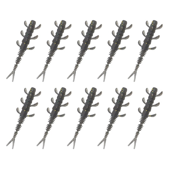 10pcs Soft Baits for Trout Swimbaits Fishing Lures Split Tail Lures Fishing Tackle Artificial Baits