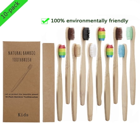 10pcs Soft Bristles Children Bamboo Toothbrushes Eco Friendly Oral Care Travel Tooth Brush;10pcs Soft Bristles Children Bamboo Toothbrushes Oral Care Tooth Brush