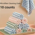 thumbnail image 1 of 10pcs Soft Kitchen Cloths, reusable & washable, multipurpose for dishes, sinks, pots, pans. Random colors., 1 of 5