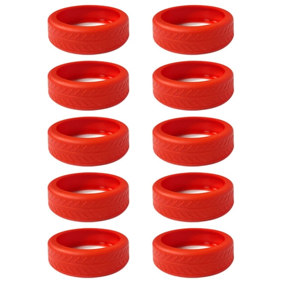 10pcs Soft Silicone Luggage Wheel Cover Absorb Shocks Reduce and Keep ...