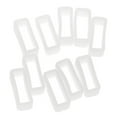 thumbnail image 1 of 10pcs Soft Silicone Watch Strap Keeper Loop White 20mm, 1 of 9