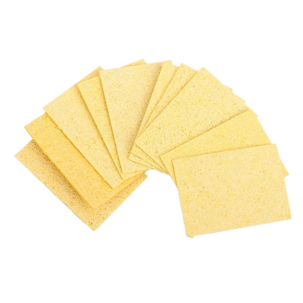 10pcs Soldering Solder Welding Head Cleaning Sponge Remove Tin Cleaner
