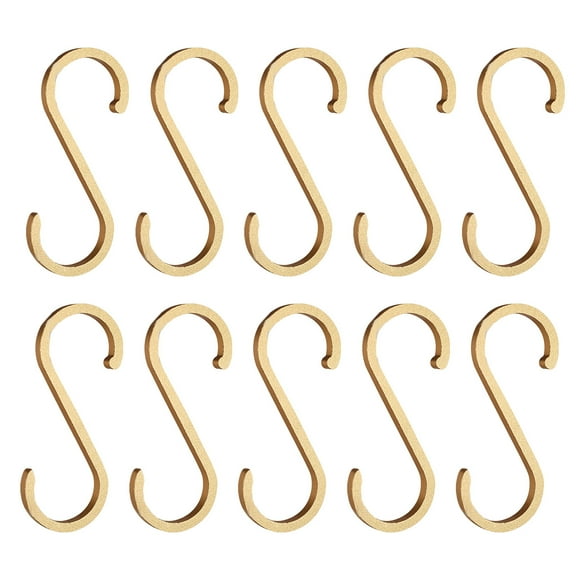 10pcs Space Aluminum S Shape Hooks Kitchen Railing Hanger Hook Clasp Holder for Hanging Clothes Handbag Pots Pans