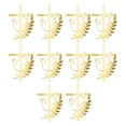 thumbnail image 1 of 10pcs Spiritual Gold Crossed Christening Cake Toppers Religious Cake Insert Ceremony Decoration for Baptisms Celebration, 1 of 9