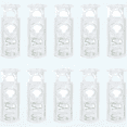 thumbnail image 1 of 10pcs Spring Cord Locks Plastic End Stopper Dual Holes Toggle Fastener Rope End for Drawstrings, Shoelaces, Tent, Tie-Downs, Clear, 1 of 5
