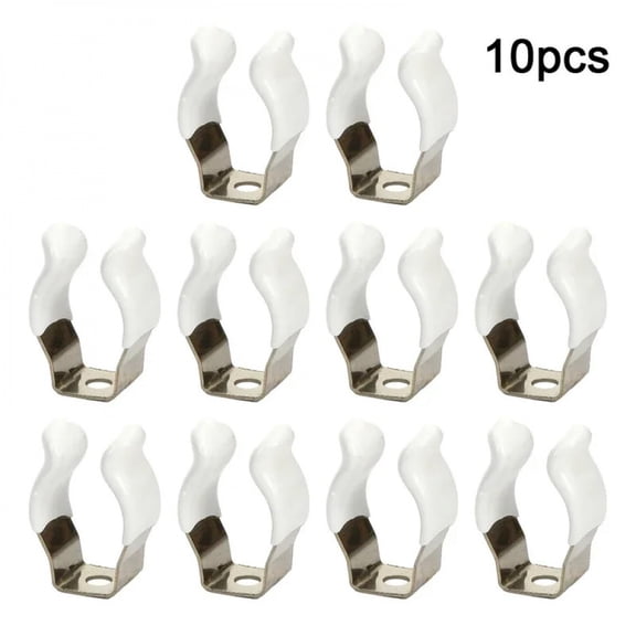 10pcs Spring Terry Clips Clamp Pipes 10/12/16/19/25/28mm Base Tool Clips Heavy Duty Pipes Clamp Holders Tube Fixing Clips