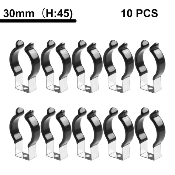 10pcs Spring Terry Clips Narrow Base Tool Terry Clips Pipe Clamp Brooms Brushes Rakes Heavy Duty Tool Storage Organization New