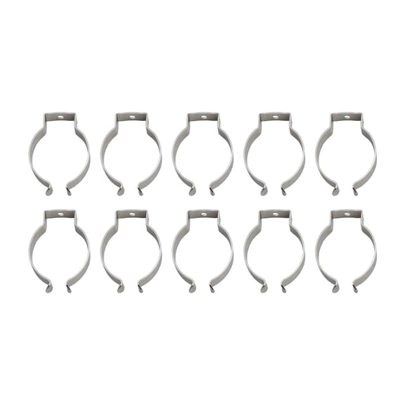 10pcs Spring Terry Clips Open Type Spring Steel Tool Clips Heavy Duty Water Pipe Clamps Hardware