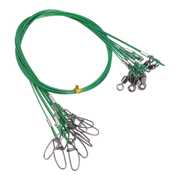 10pcs Stainless Rigs Wire Leader Line Wire Leader for Hooks Saltwater Fishing Accessory