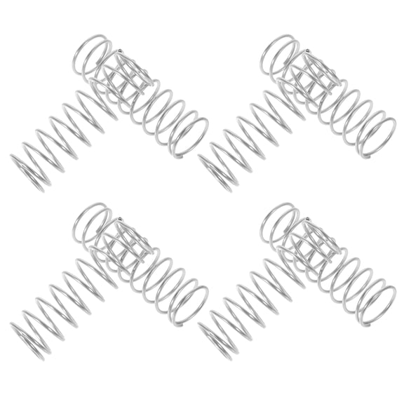 10-Pack Heavy Duty Stainless Steel Compression Springs for Mechanical Use, Crafts, Projects and Industrial Applications