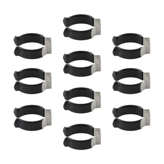 10pcs Stainless Steel Narrow Base Tool Spring Terry Clip Pipe Clamp Heavy Duty Storage Strap Spring Terry Clip 20/25/28/30mm