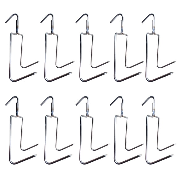 10pcs Stainless Steel Roast Duck Grill Hook Large Meat Hangers Ideal for Hanging Chicken Beef and Sausage Cooking